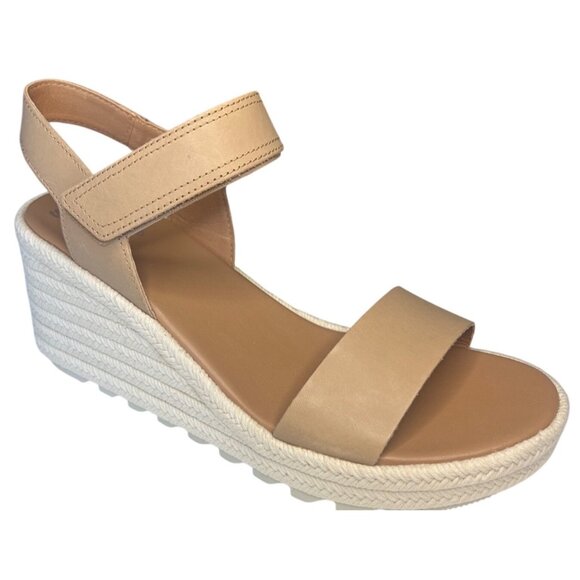 Sorel Cameron Flatform Wedge Sandal Beige Size 10 - Picture 8 of 12